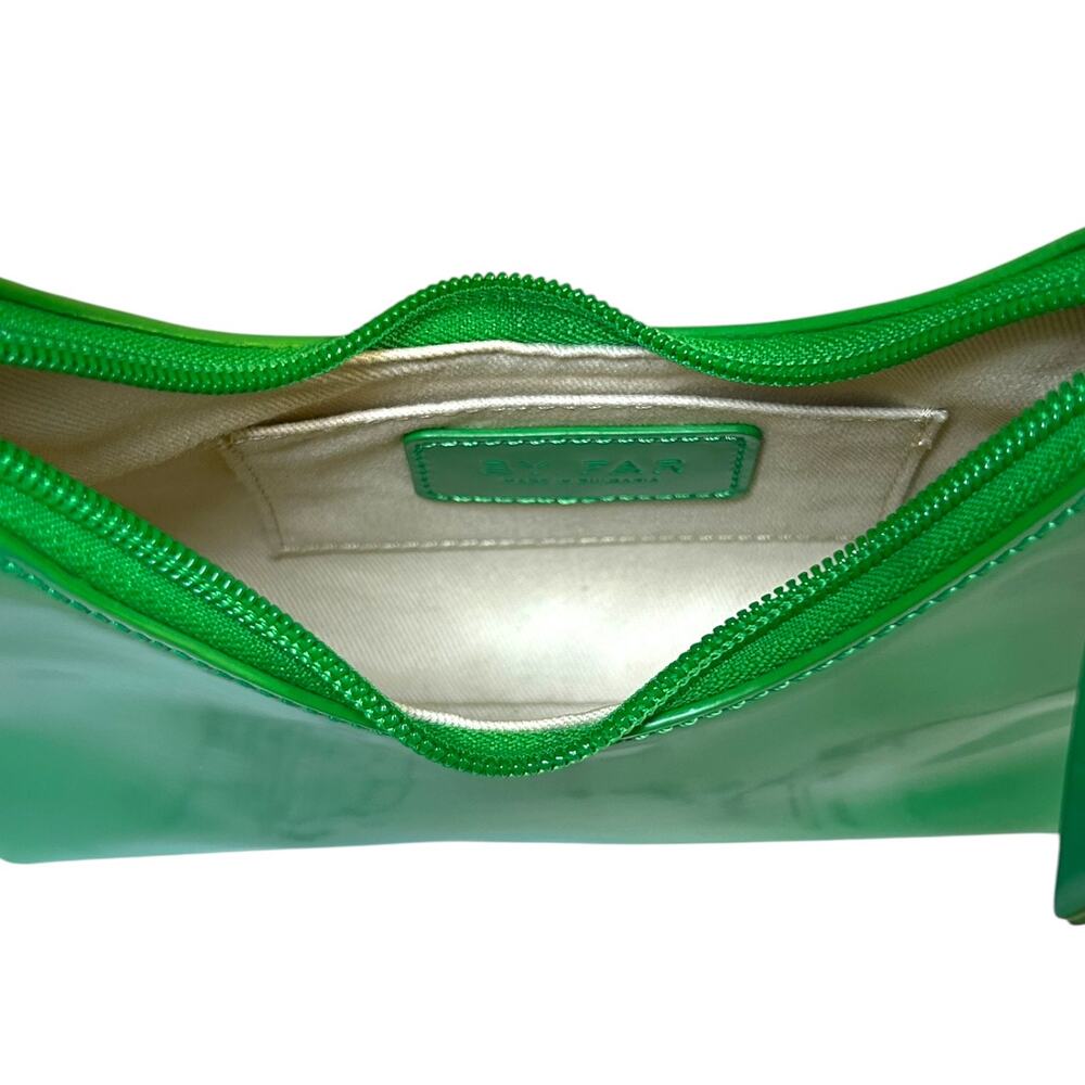 BY FAR, Women's 'Amber' Mini Patent Leather Shoulder Bag, Bright Green, One Size - Picture 9 of 10